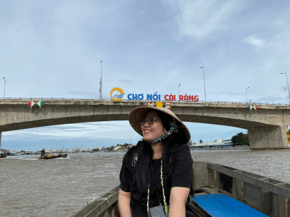 Cai Rang is the largest floating market in the Mekong Delta