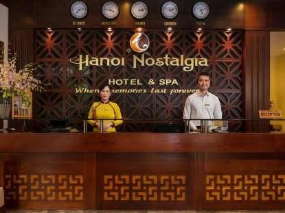 Hanoi Nostalgia Hotel & Spa Reception area
