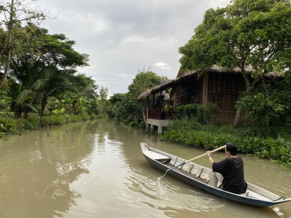 Mekong Delta is famous for its canal system