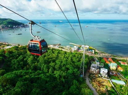 Cable car in Ho May Park Vung Tau