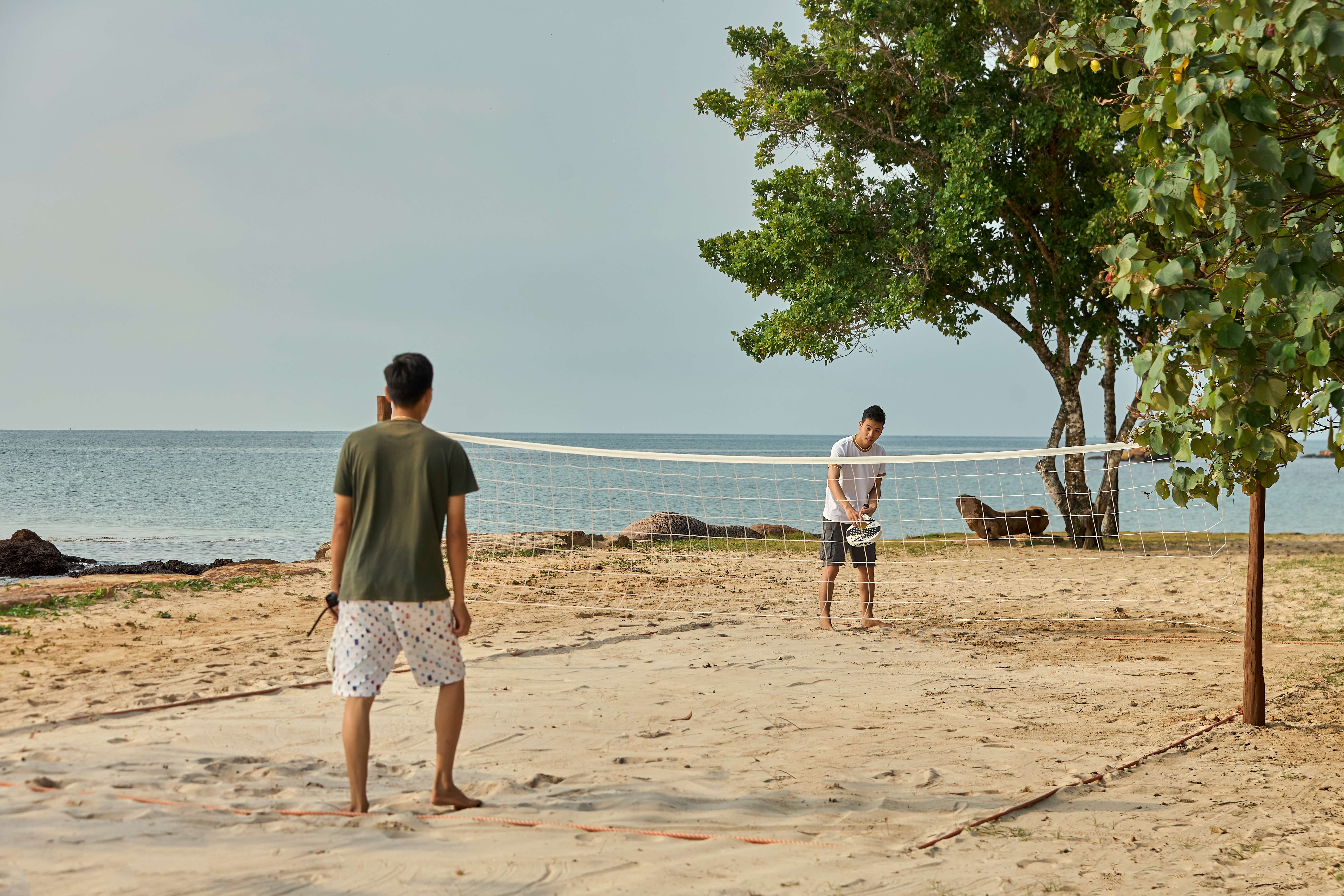 Pickleball på stranden på Phu Quoc